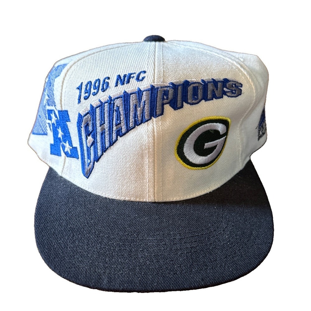 Vintage 1996 NFC Champions Green Bay Packers Snapback Hat Sports Specialties